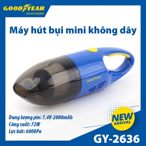 [MHBGY2636] CORDLESS CAR VACUUM CLEANER GOODYEAR GY-2636