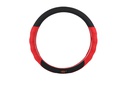 STEERING WHEEL COVER S048 Black/Red